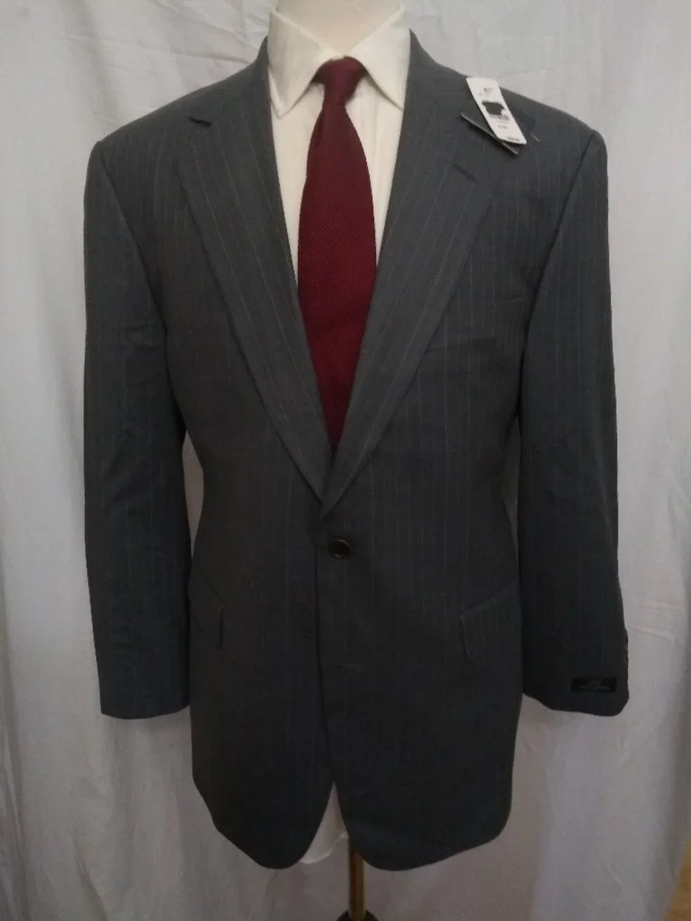 NWT Brooks Brothers Gray Pinstripe Sport Coat 42R MSRP $269